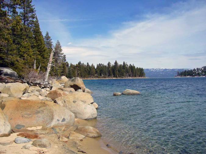 Emerald Point from the west shore of Emerald Bay