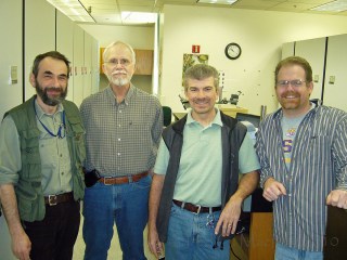 L-R: Mark Volkovitsh (Russia), Chuck Bellamy (CDFA), me, Andy Cline (CDFA)