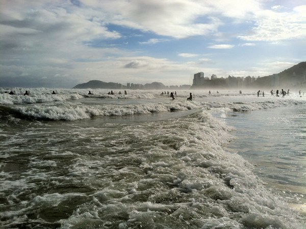 I may have looked like a nerd still in my cycling clothes, but the wave experience was unforgettable.