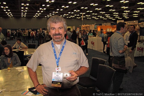 Holding the ''Darwin Beetle''