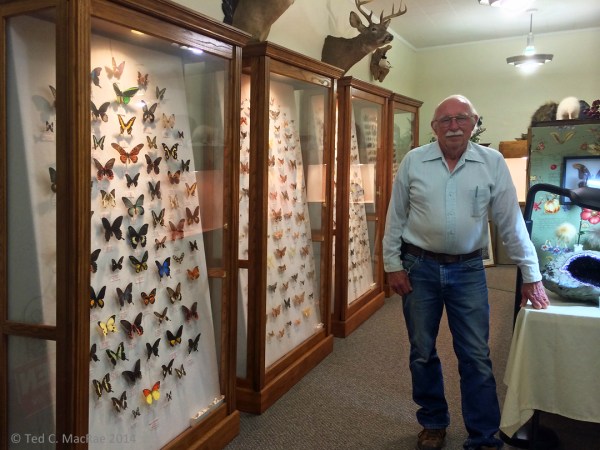 "Beetle" Bill Smith, founder of Bill & Janet's Nature Museum, Hardtner, Kansas.