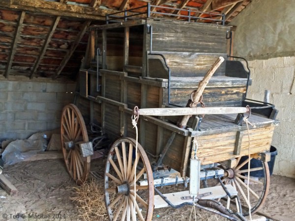 132-year-old stagecoach - model!