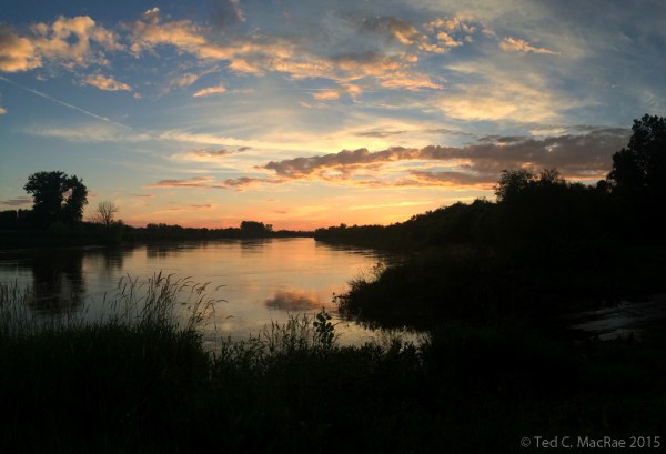Sunset on the Nishnabotna River