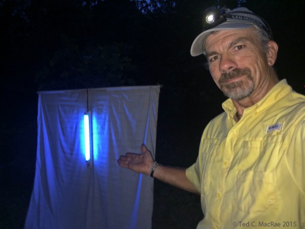 Ted MacRae at the blacklight